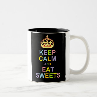 Tasse 2 Couleurs Maintenez calme et mangez les bonbons