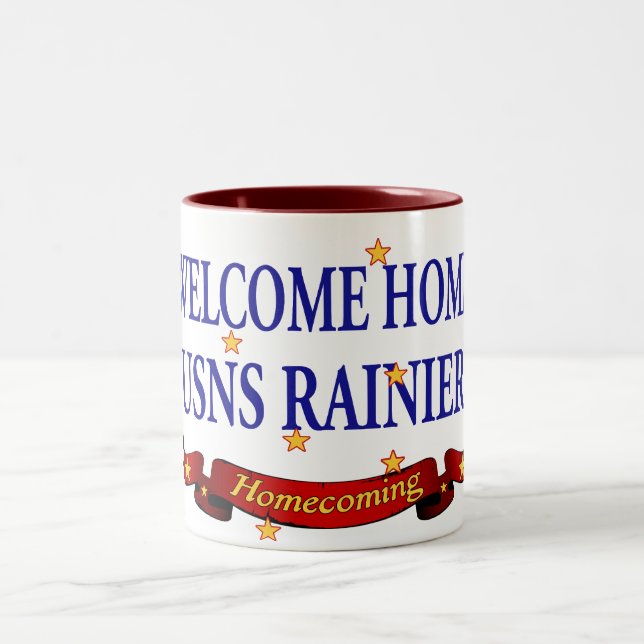 Tasse 2 Couleurs Maison bienvenue USNS plus pluvieuse (Centre)