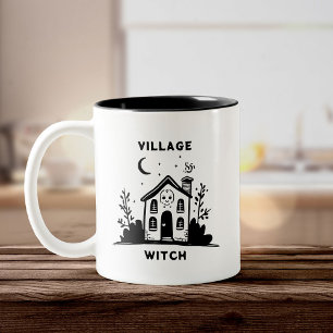 Tasse 2 Couleurs Maison de Sorcière Whimsical Village Cute