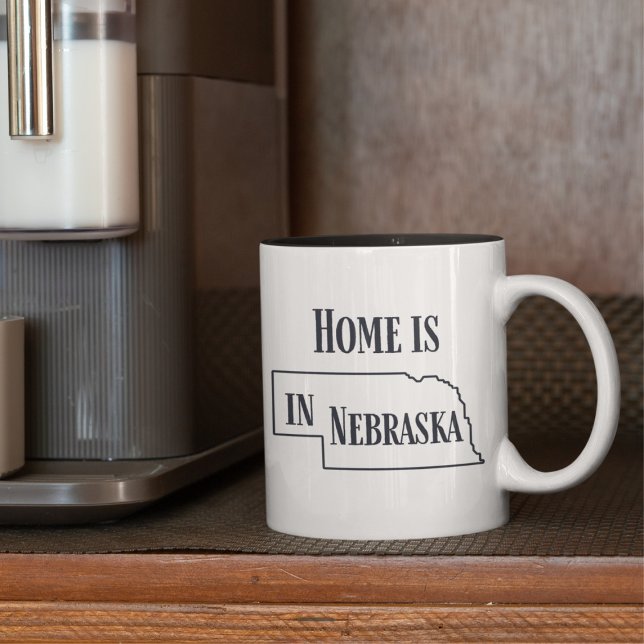 Tasse 2 Couleurs Maison en Nebraska (Créateur téléchargé)