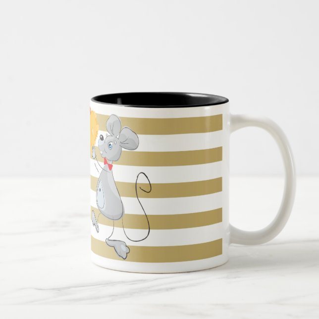 Tasse 2 Couleurs Maisons Whimsical Maisées (Droit)