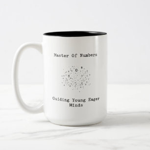 Tasse 2 Couleurs Maître des chiffres guidant la conception de jeune