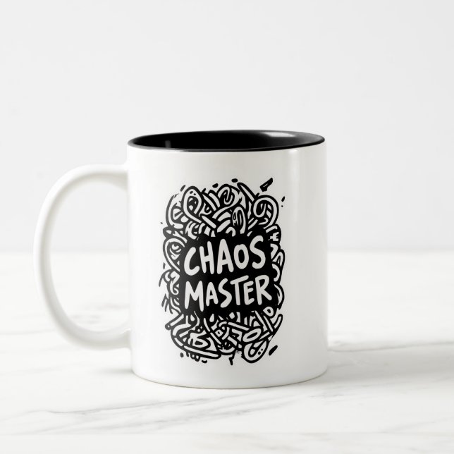 Tasse 2 Couleurs Maître du Chaos – Conception multitâche (Gauche)