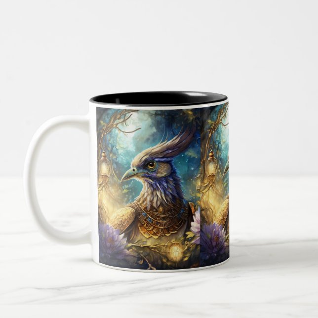 Tasse 2 Couleurs majestueux oiseau andalou (Gauche)