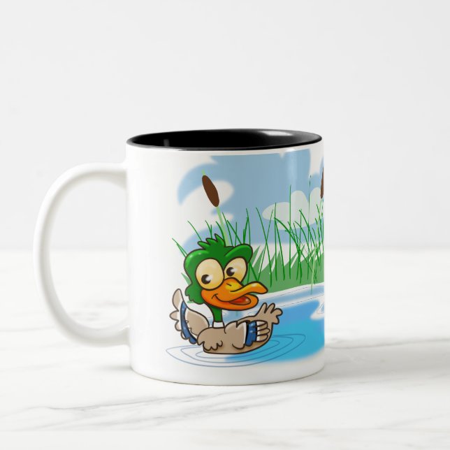 Tasse 2 Couleurs Mallard Duck (Gauche)