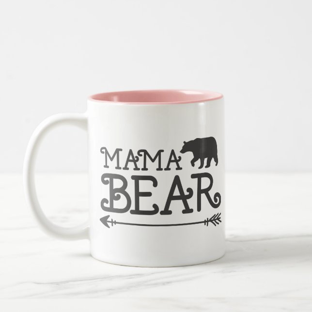 Tasse 2 Couleurs Mama Bear (Gauche)