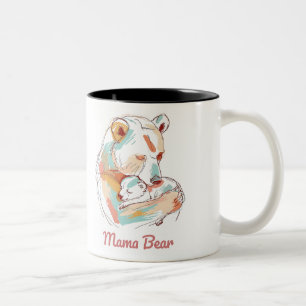 Tasse 2 Couleurs Mama Bear Mothers Day