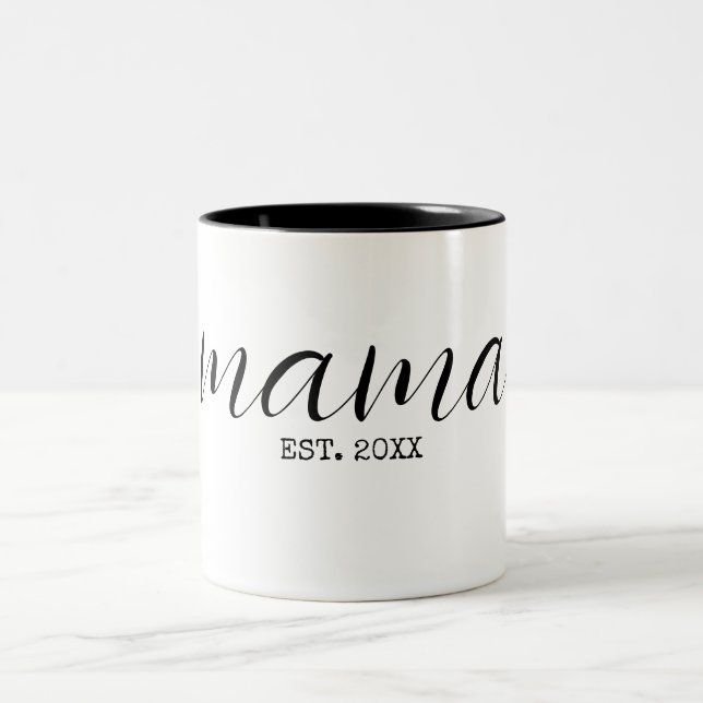 Tasse 2 Couleurs Mama personnalisée (Centre)