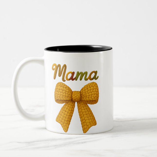 Tasse 2 Couleurs mama  yarn design (Gauche)