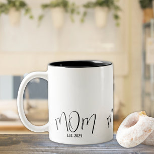 Tasse 2 Couleurs Maman a établi nouveau cadeau maman