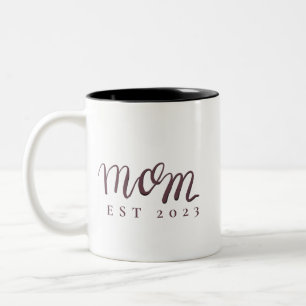 Tasse 2 Couleurs Maman a établi un nom personnalisé Nouveau cadeau