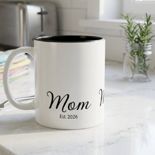 Tasse 2 Couleurs Maman a établi un nouveau cadeau pour maman
