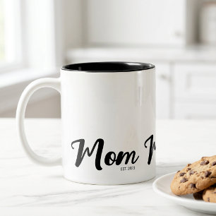 Tasse 2 Couleurs Maman a établi un nouveau cadeau pour maman