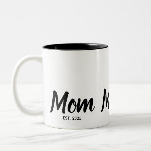 Tasse 2 Couleurs Maman a établi un script personnalisé pour l'année