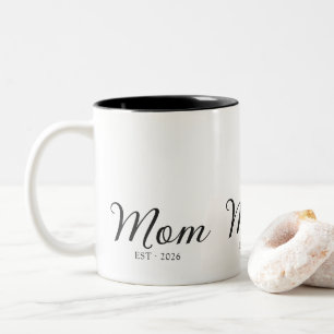 Tasse 2 Couleurs Maman a fondé un nouveau cadeau pour maman