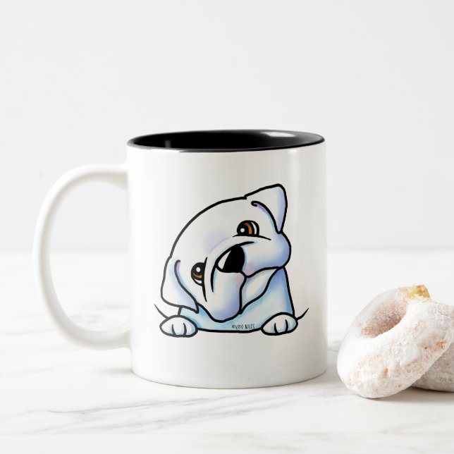 Tasse 2 Couleurs Maman Bouledogue (Avec donut)