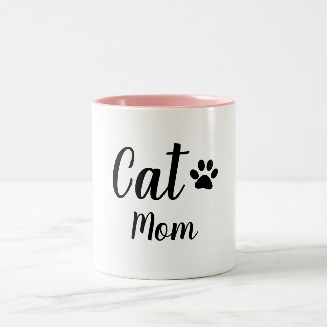 TASSE 2 COULEURS MAMAN CHIC DE CAT DE MUG_ (Centre)