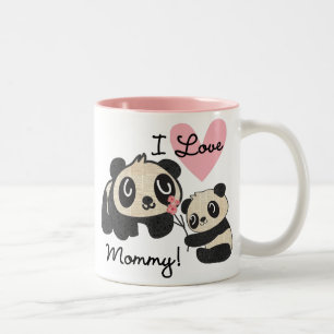 Tasse 2 Couleurs Maman d'amour des pandas I