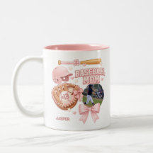 Maman de baseball Photo Rose Coquette Sports