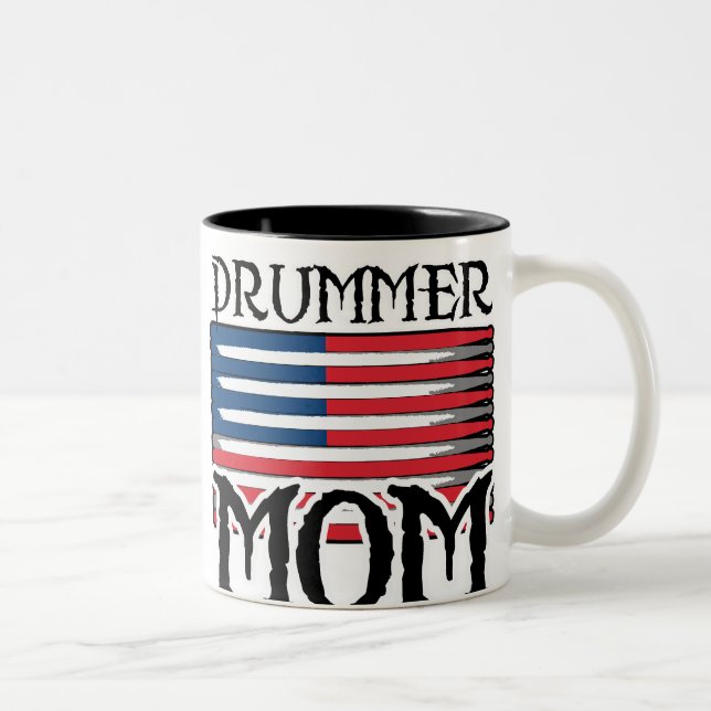 Tasse 2 Couleurs Maman de batteur (Droit)