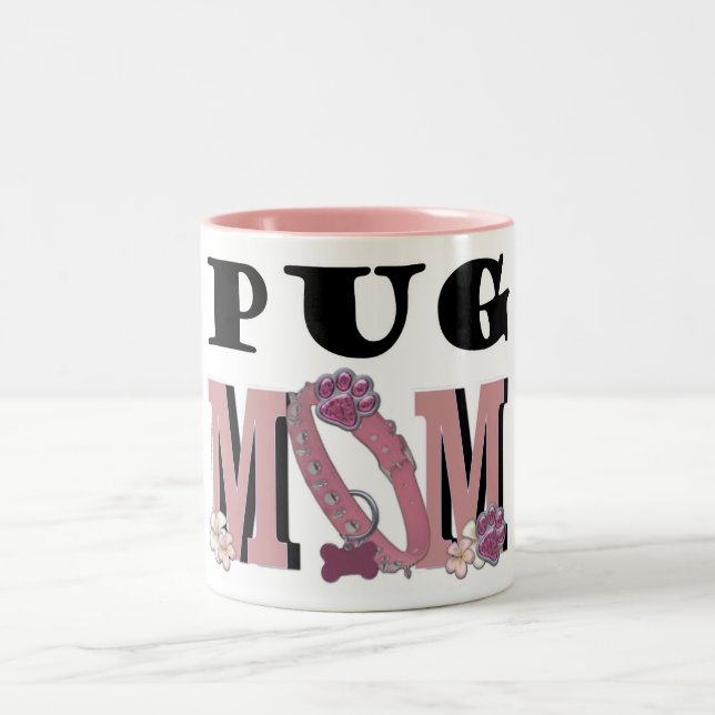 Tasse 2 Couleurs MAMAN de carlin (Centre)