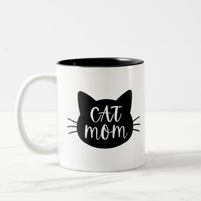 Tasse 2 Couleurs Maman de chat (Gauche)