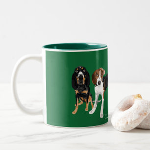 Tasse 2 Couleurs Maman de Coonhound
