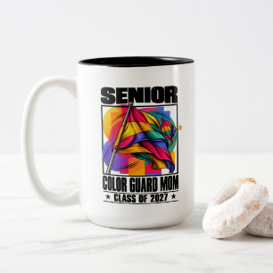 Tasse 2 Couleurs Maman de la Garde de Couleur Classe Terminale 2027