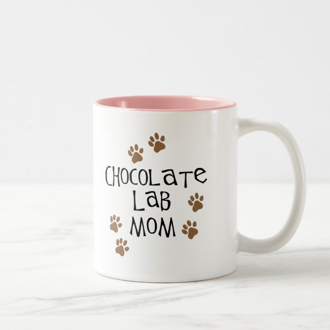 Tasse 2 Couleurs Maman de laboratoire de chocolat (Droit)