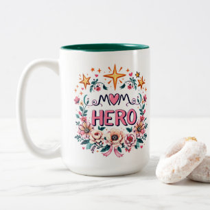 Tasse 2 Couleurs Maman Héros
