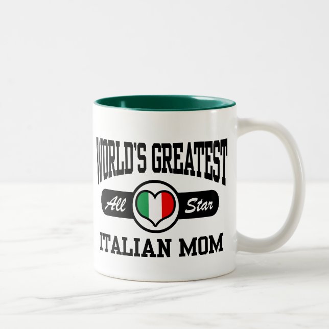 Tasse 2 Couleurs Maman italienne (Droit)