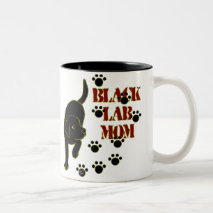 Tasse 2 Couleurs Maman noire de laboratoire
