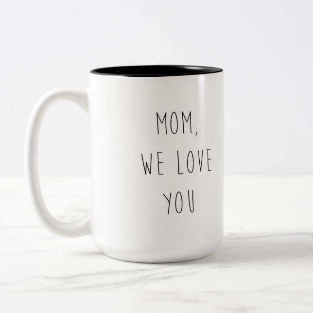 TASSE 2 COULEURS MAMAN NOUS VOUS AIMONS (Gauche)