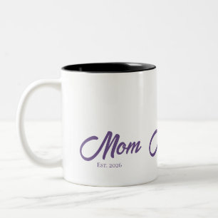 Tasse 2 Couleurs Maman Script Établie