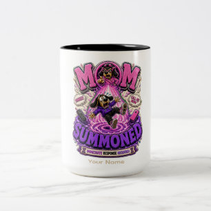 Tasse 2 Couleurs Maman T-Shirt Personnalisé Drôle "Maman Appelée" ,