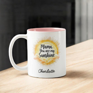 Tasse 2 Couleurs Maman, tu es mon soleil Fête des Mères mignonnes