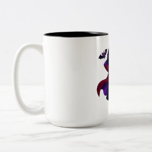 Tasse 2 Couleurs Manchot Vampire Halloween avec Citrouille de Bonbo