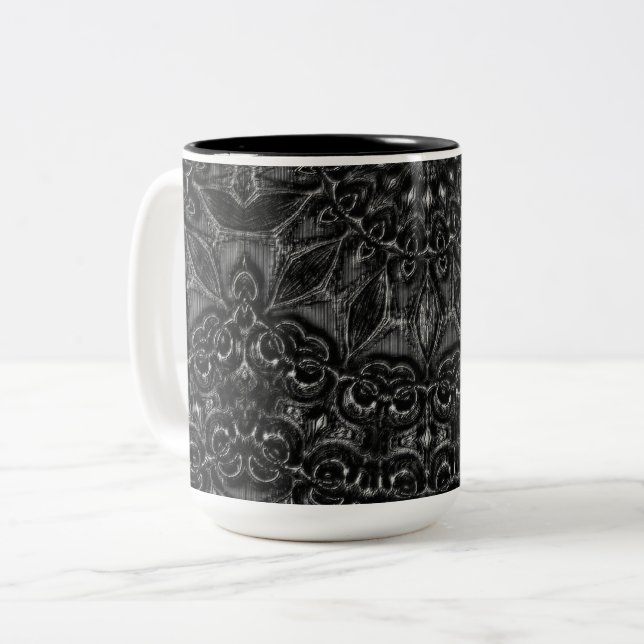 Tasse 2 Couleurs Mandala (Devant gauche)