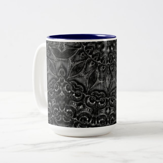 Tasse 2 Couleurs Mandala (Devant gauche)