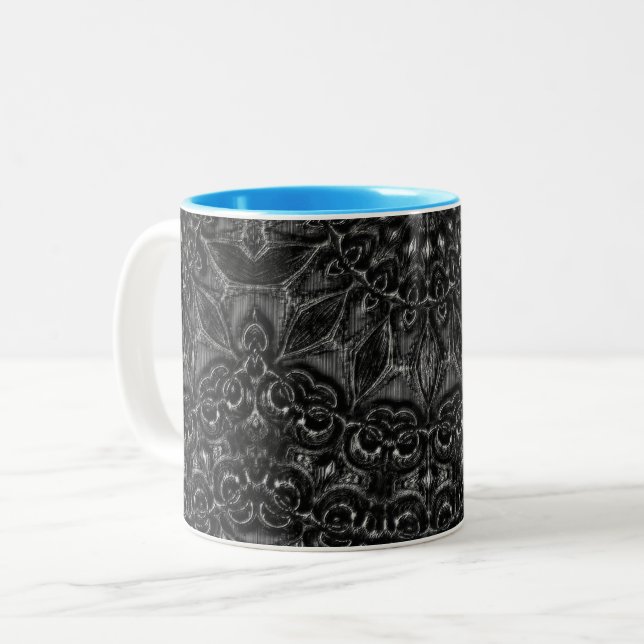 Tasse 2 Couleurs Mandala (Devant gauche)