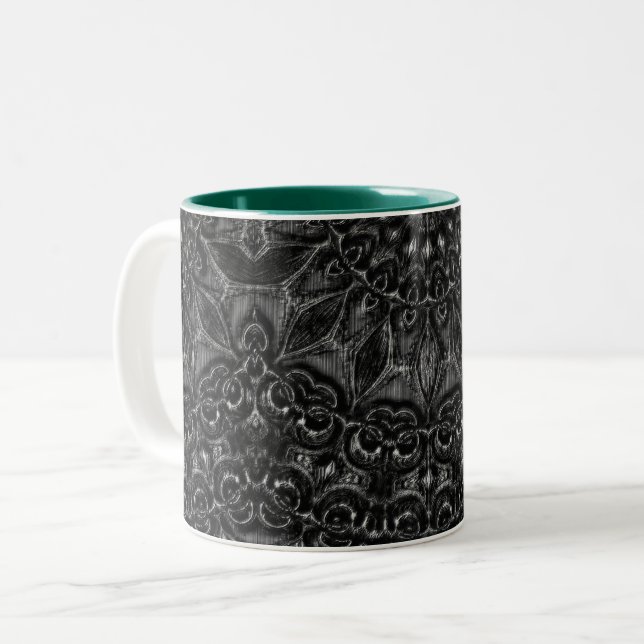 Tasse 2 Couleurs Mandala (Devant gauche)