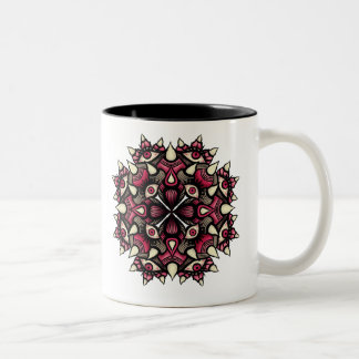 Tasse 2 Couleurs Mandala de l'Œil Gothique Rose Halloween