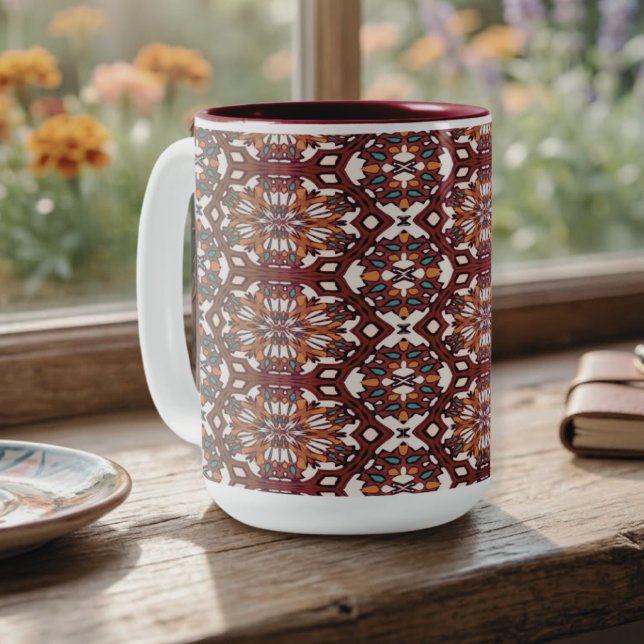 Tasse 2 Couleurs Mandalas du désert (Créateur téléchargé)