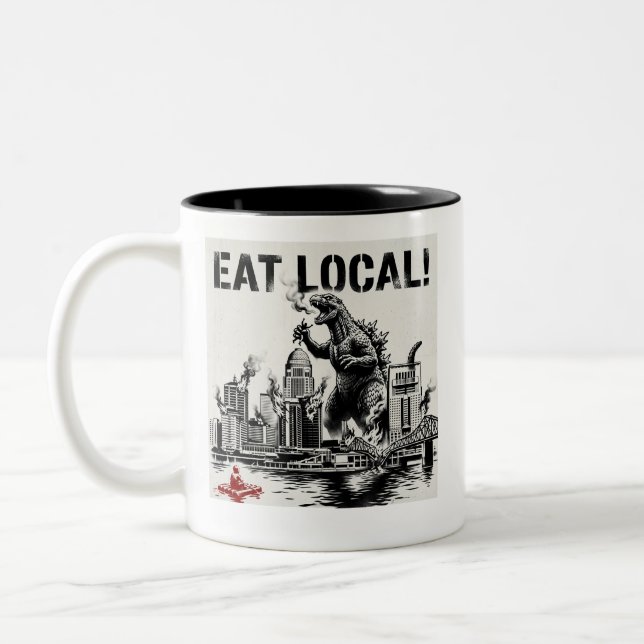 Tasse 2 Couleurs Manger Local Louisville (Gauche)