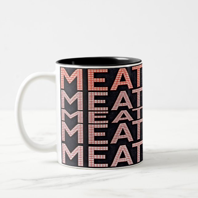 Tasse 2 Couleurs Mangeur de Viande  (Gauche)