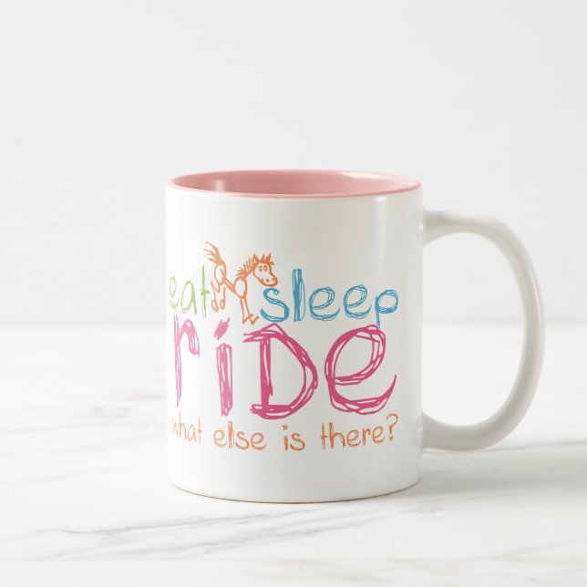Tasse 2 Couleurs Mangez le sommeil en marche (Droit)
