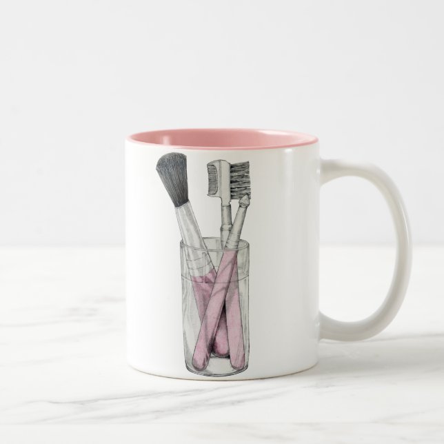 Tasse 2 Couleurs Maquillage brosse (Droit)