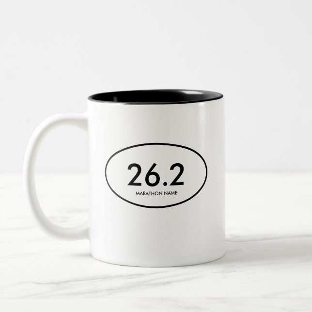 Tasse 2 Couleurs Marathon de 26,2 (Gauche)