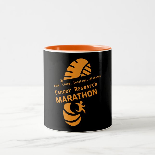 Tasse 2 Couleurs Marathon de charité promotion de marchandises (Centre)