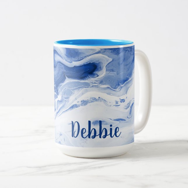 Tasse 2 Couleurs Marbre (Devant droit)